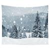 Nordic Christmas Tapestry Watercolor Christmas Tree Print Bedside Hanging Cloth Bedroom Background Cloth