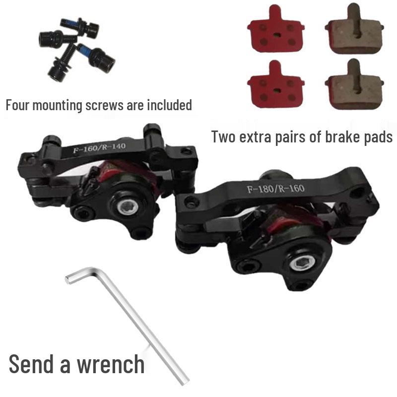 Set Asamblare Frână Bicicletă Electrică Pliabilă cu Frâne pe Disc - Față și Spate Potrivire Universală