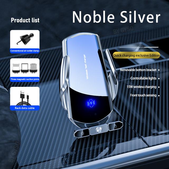 Wireless Car Charger Magnetic Head Fast Charging Air Vent Suction Cup Bracket Phone Sucker Holder For iPhone Xiaomi Samsung S20+