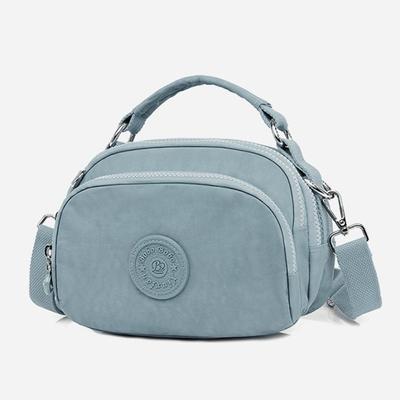 Nylon Multi Pocket Shoulder Bag Large Capacity Small Square Bag Mobile Phone Bag  Travel