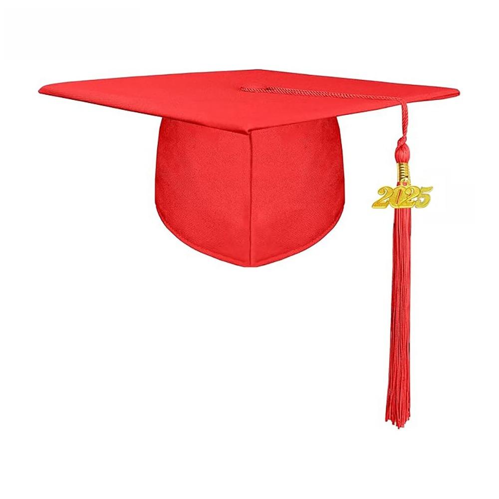 Bachelor 2025 Graduation Cap Doctor Trencher Cap Academic Hat with Tassels  Student Supplies