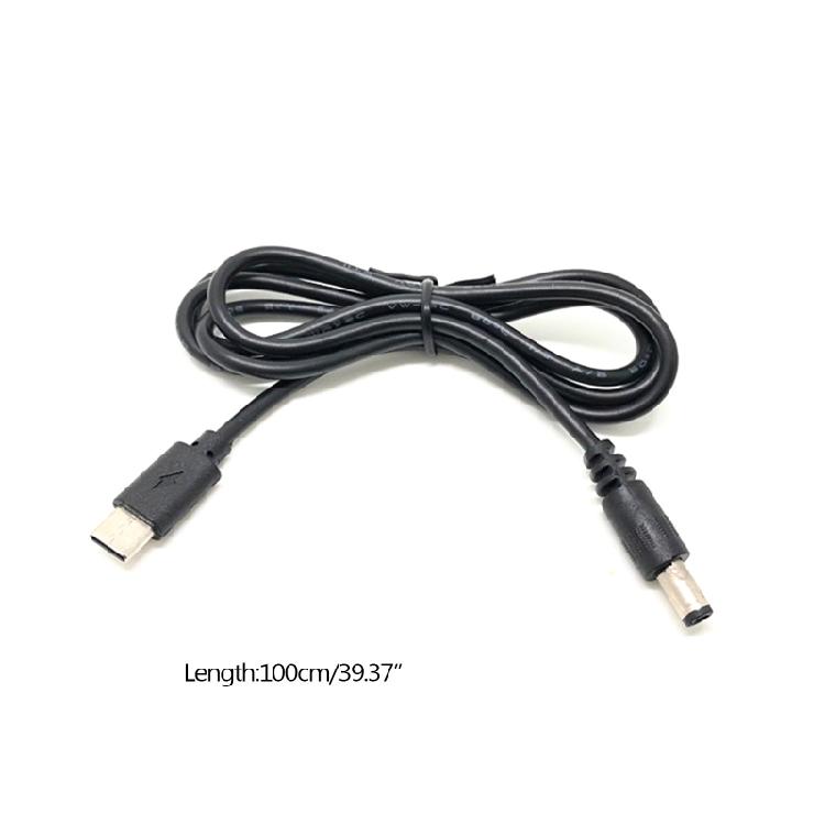100W Laptop Charger Cable for DC 5.5x2.1mm to Type C Laptop Power Adapter Connec