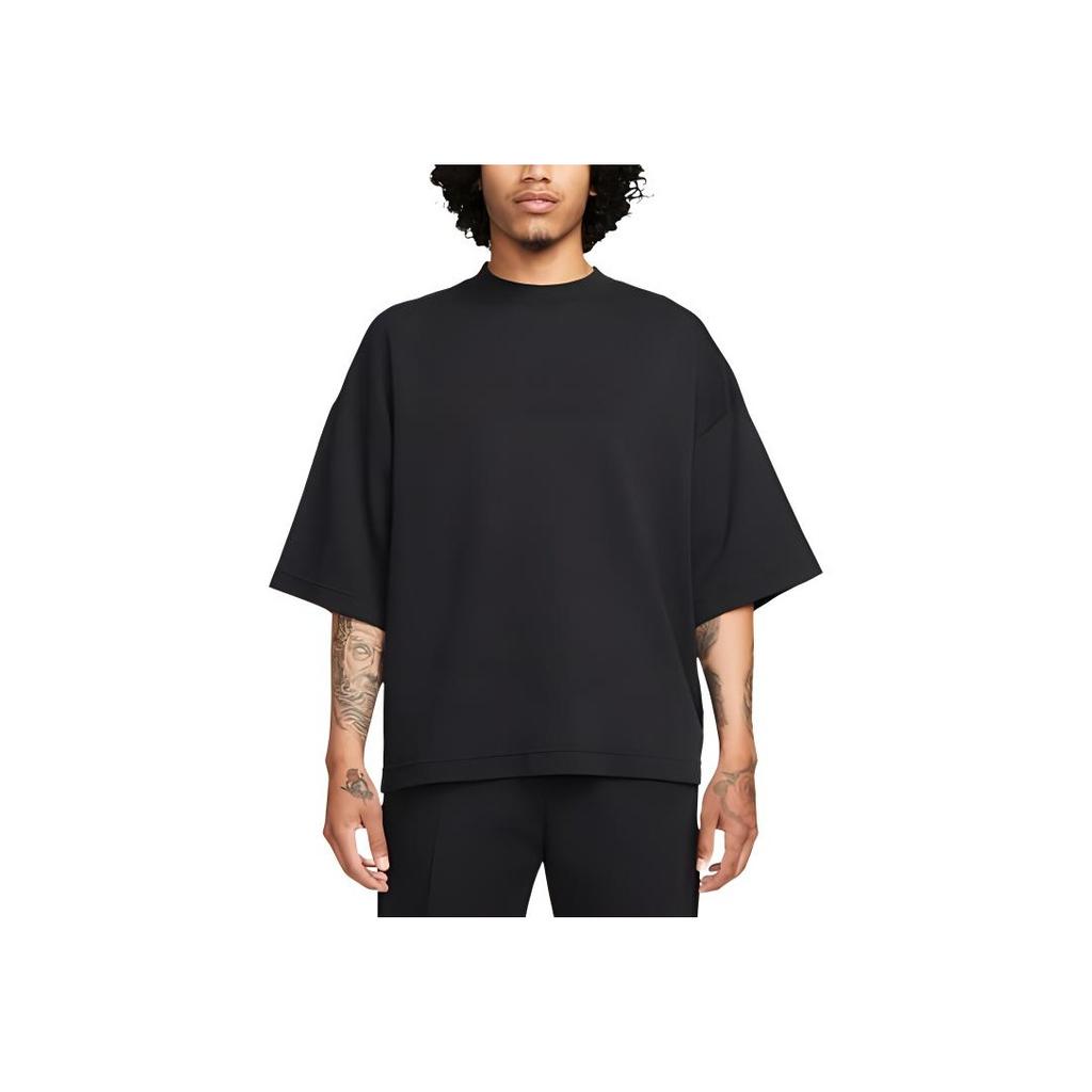 Nike Tech Fleece Reimagined Series FW23 Loose-Fit Short Sleeve Sport T-Shirt Men Tops Black FB8166-010