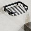 Aluminum Alloy Soap Holder Bathroom Soap Dish With Drain Water Wall Mounted Soap Box Bathroom Accessories