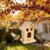 Wooden Mini Bird Cage Outdoor Hanging Birdhouse Box Wooden Bird Parrot Nest Bird Products Garden Bird Cages Home Yard Decoration