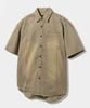 Dimiteulibeullaeg Fade Washed Cotton Short Sleeve Shirt_Beige