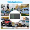 Universal Black RV Sliding Window Tinted Privacy Glass & Mosquito Screen for 2-6mm/48-55mm Metal RVs