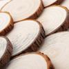 Fette di Legno 30 Pezzi 7-8cm Senza Foro Tronco Naturale Non Finito Cerchi di Legno Per Arte Regalo