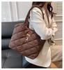 Bambi Tote: Winter 2025 Large Capacity Embroidered Quilted Handbag - Versatile Fashionable Shoulder Bag