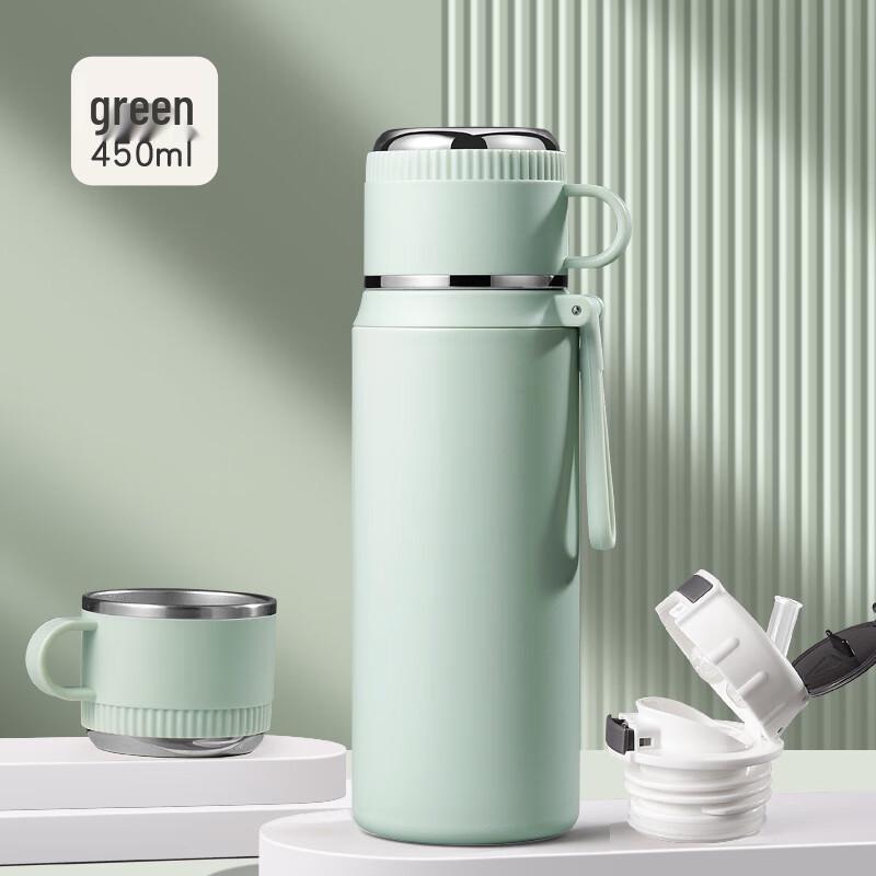 MRSIKEY Large Capacity Insulated Straw Water Bottle