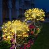 420LED Firework Lights Garden Decor Solar Power Outdoor Waterproof Pathway Flowers Lights for Patio Walkway Yard