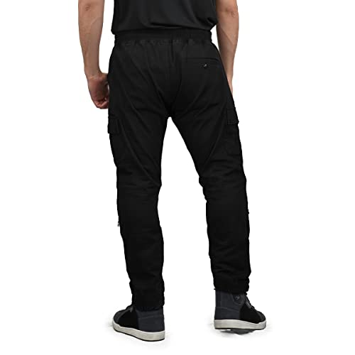 Komine Motorcycle Pants PK-753 Protective Cotton Jogger Pants Black M