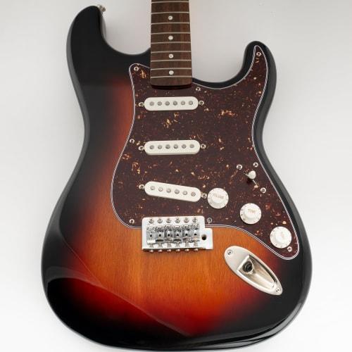 Musiclily Pro 8-Hole ST Stratocaster Pickguard, SSS, 4-Piece, Brown Tortoiseshell, for 2008-2019 China-Made Squier Classic Vibe SQ CV 50s Reissue Vint