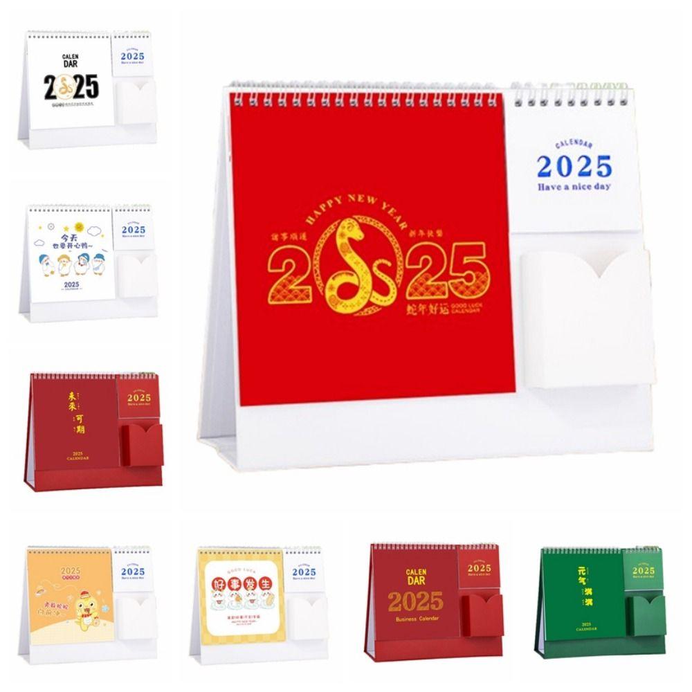 Simple Agenda Planner Scheduler Standing Flip Calendar Gift 2025 Desk Calendar  Home Decoration