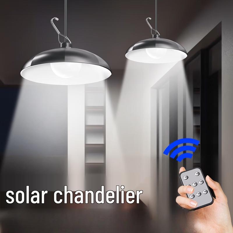OEING Solar 2-Head Pendant Light with Remote