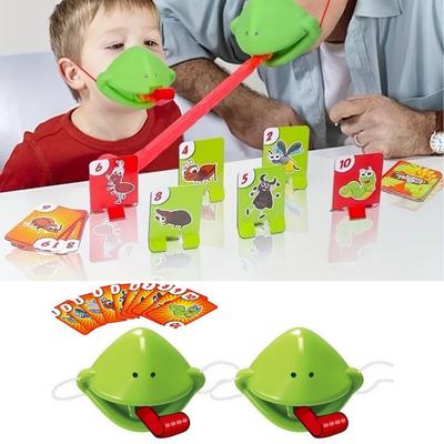 Masque Grenouille Lézard Langue Remuante Cartes à Lécher Jeu de Société Enfants Famille Fête Antistress Amusant Bureau Interactif Jouets Puzzle