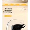 Helmet Electric Car Women's 3c Summer Helmet Double Lens Model with Ear Protection and Sun Protection Class A Riding 3C Certified Battery Car Sunshade