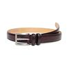 [KIETH] Men's Business Belt, Cordovan-style Cowhide Leather, Wine Color, 30mm Width, Adjustable Size, Made In Japan, KE21327-69