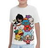 Summer Cartoon Print Toca Life World Kids T Shirts New Style Fashion Christma 3DCartoon Print Childrens Clothing Crewneck Tees Kids 3D Print Clothing