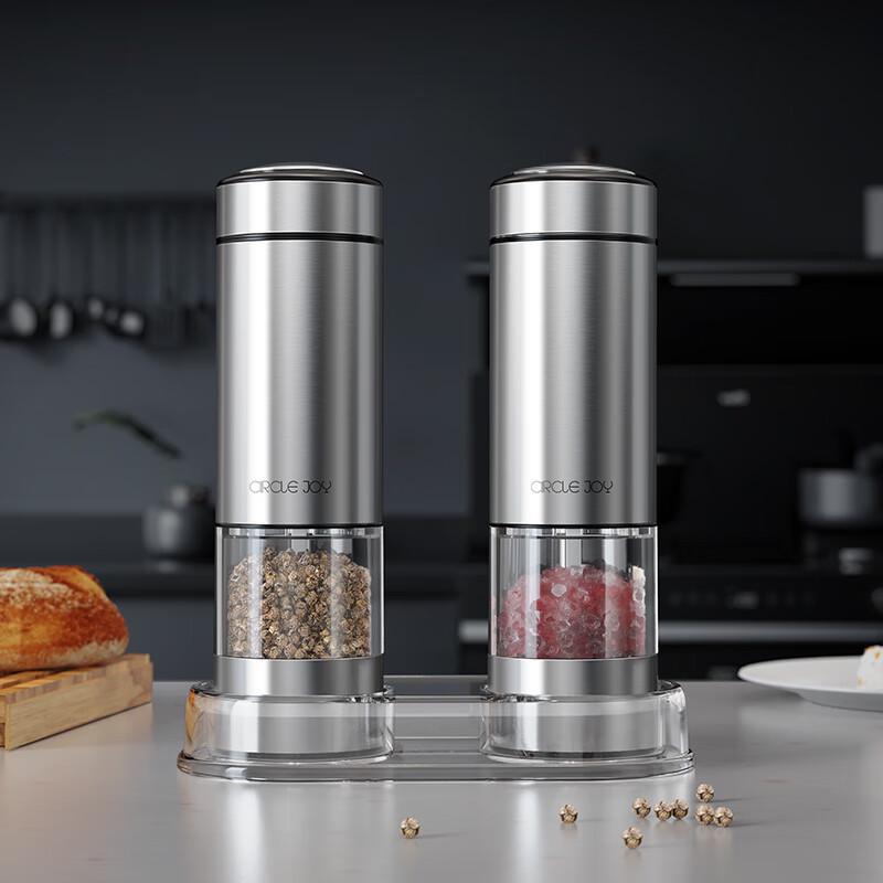 

Circle Joy Electric Stainless Steel Pepper Grinder