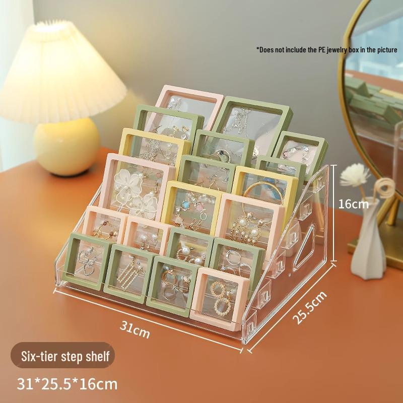 Acrylic Tiered Display Stand for Perfume, Trading Cards, Cosmetics, and Nail Polish