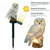 Solar-Powered Owl Garden Lights - Durable Stake Lighting for Pathways and Lawns, Illuminates At Night
