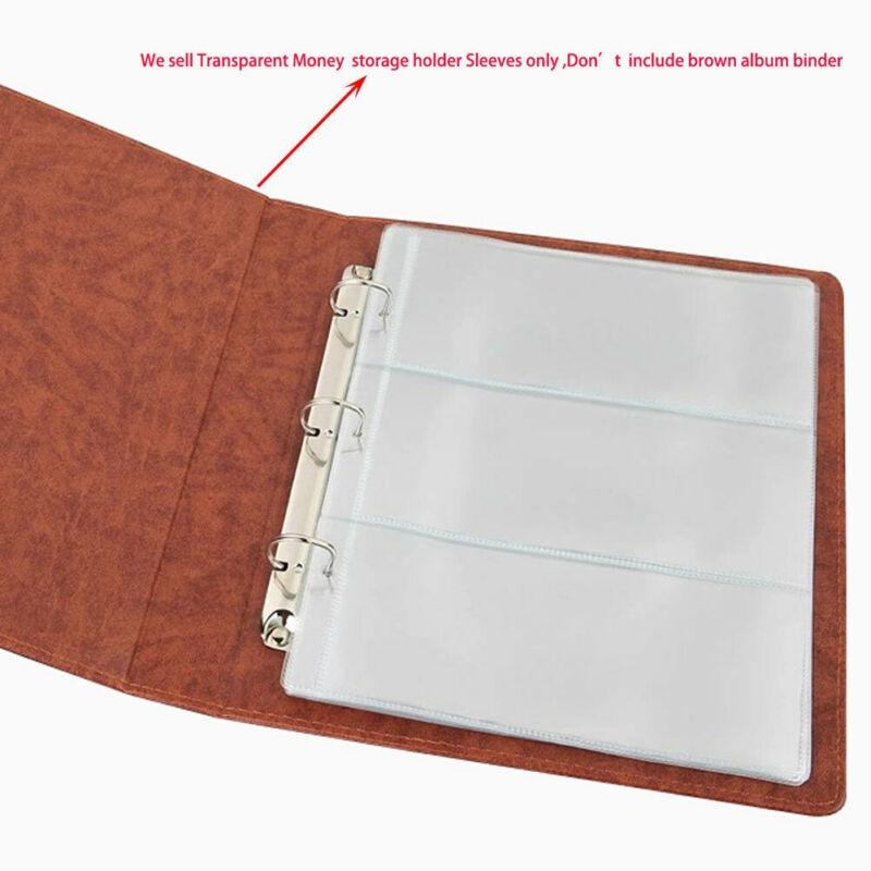 Storage Paper Money Album Clear Accessory Transparent Accessories Portable