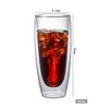 Double Wall Glass Coffee Milk Cup, Cold Drink Juice Beer Water Bottle, Household Bar Creative Drinkware, 600ml Large Capacity