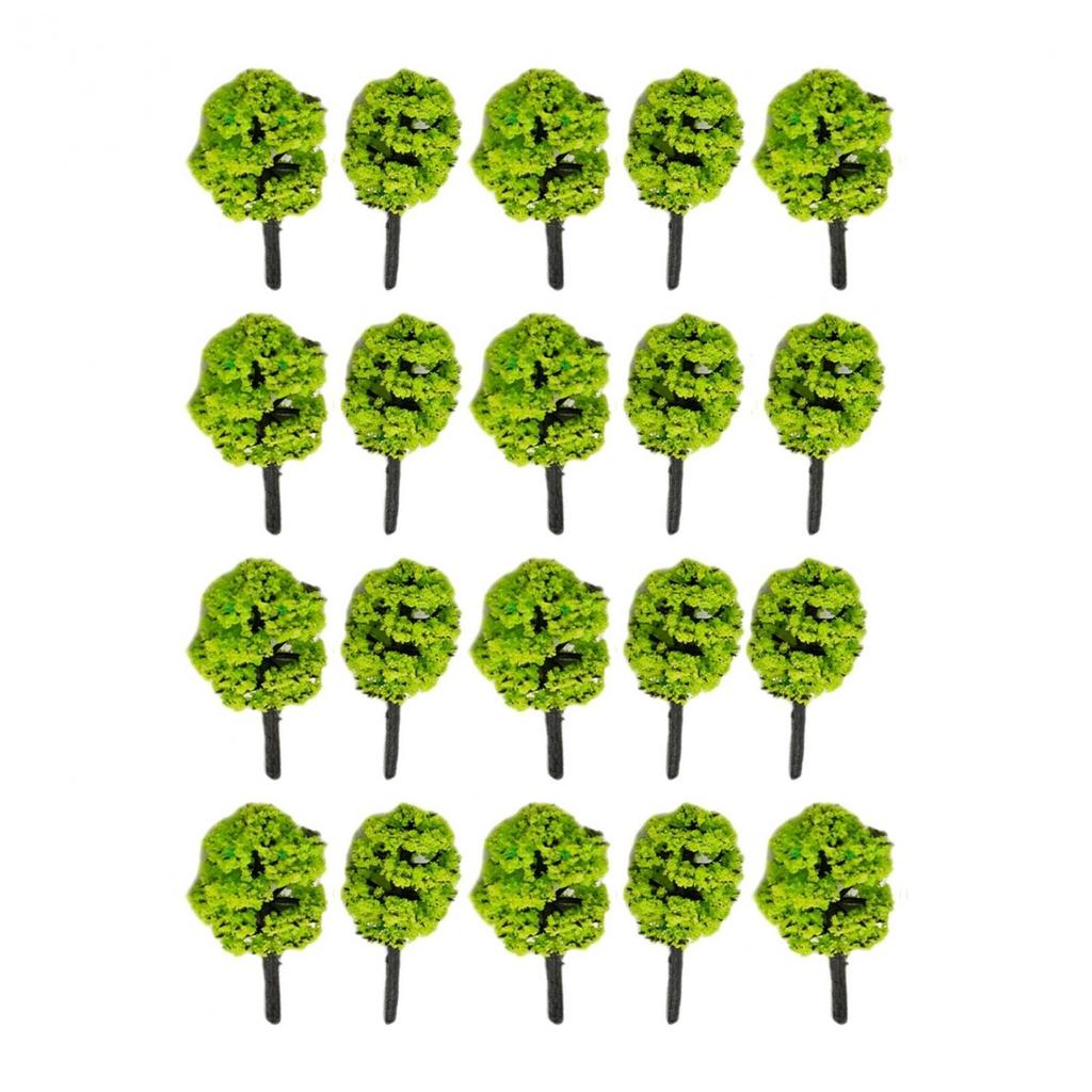 Model Tree 20 Pcs 3.5cm Building Model DIY Decorate