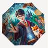 1PC Harry Potter Magic Umbrella-8-Rib Reinforced, Automatic Open, Lightweight & Durable, Cute Fashion Accessory for Outdoor, D2700