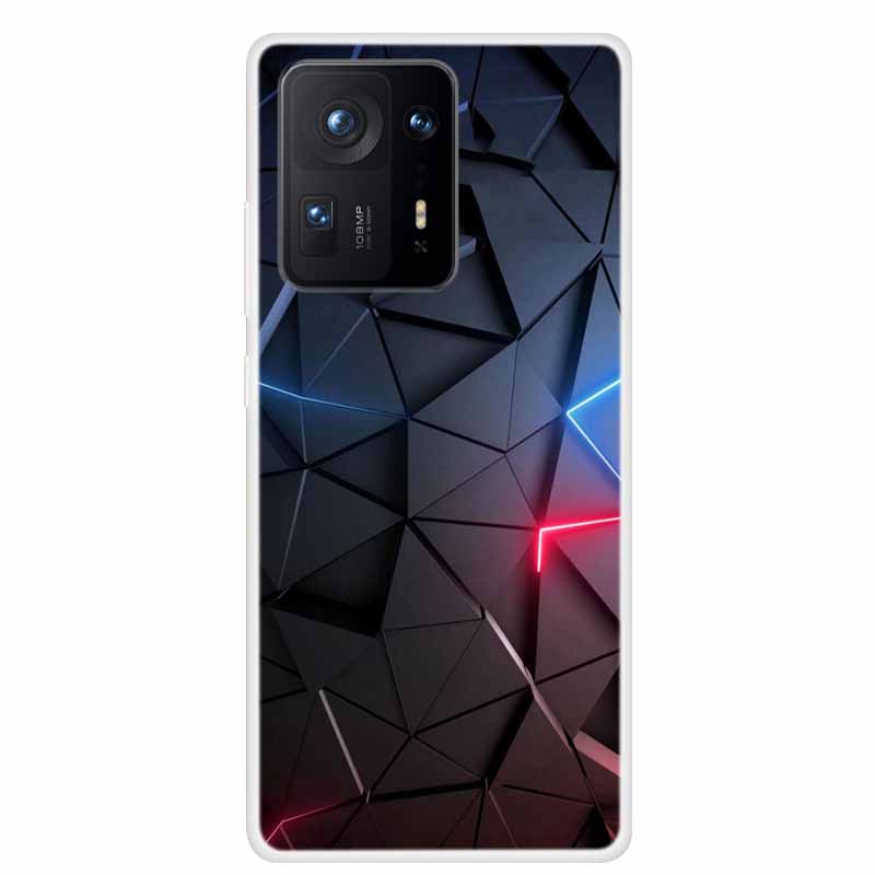 For Xiaomi Mix 4 Case Luxury Soft Silicone Back Cover Phone Case For Xiaomi Mi Mix4 Coque TPU Cartoon 2106118C Fashion Funda
