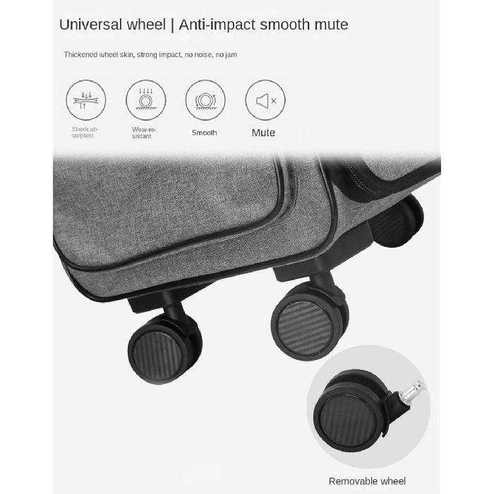 Pet Dog Cat Trolley Rolling Luggage 4 Universal Wheels Pet Stroller Animal Travel House Suitcase Pet Wheel Carrier
