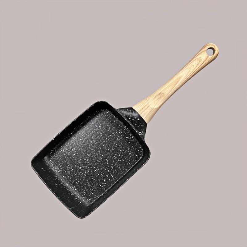 Nepřilnavá pánev na tamagoyaki z maifanového kamene: Nepřilnavá, bez kouře, multifunkční pánev na snídani v japonském stylu a smažená vejce