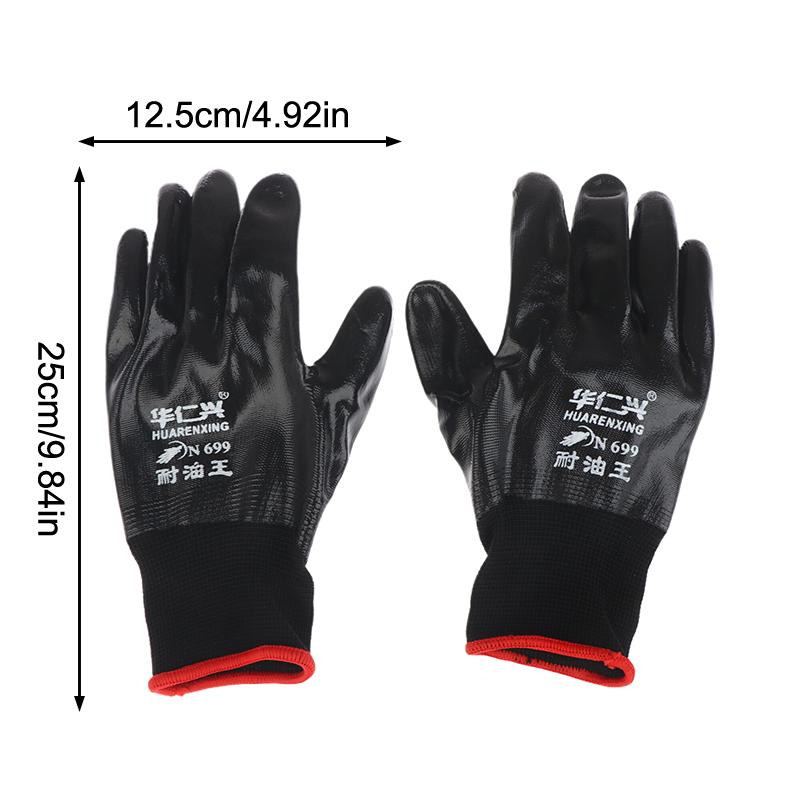 Waterproof Oil-Resistant Work Gloves | Non-Slip Heavy-Duty Gloves for Kitchen, Cleaning & Gardening
