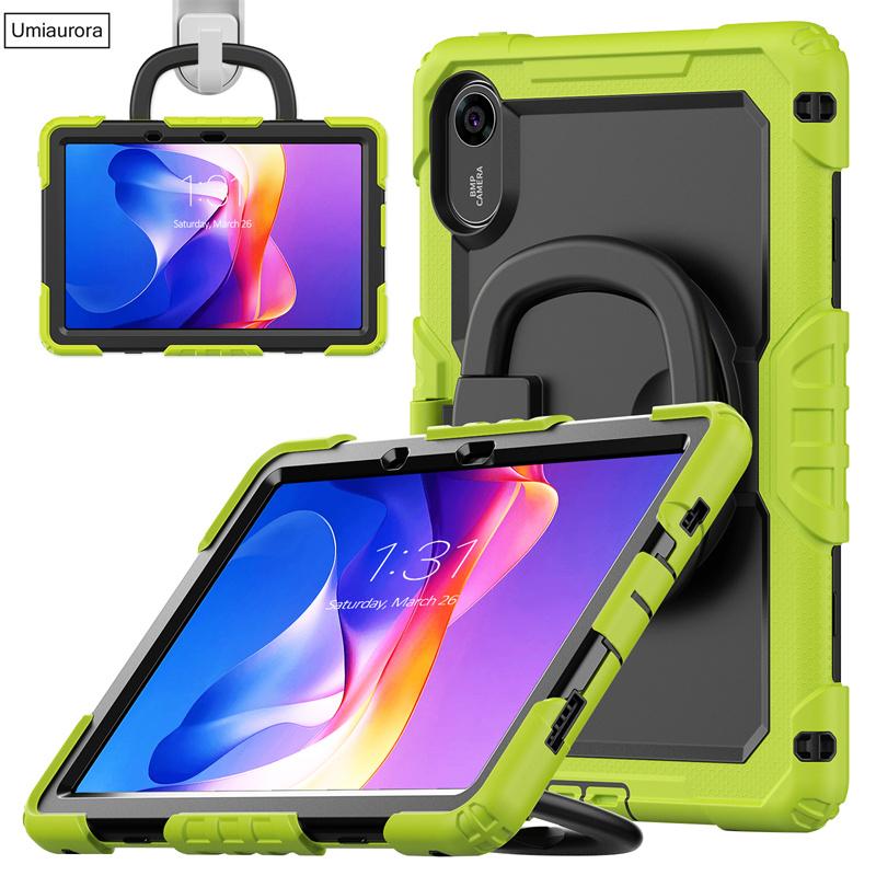 For Xiaomi Redmi Pad 2 Pad2 11 Inch 2025 Heavy Duty Rugged Tablet Case Rotation Pull Ring Stand Strap Shockproof PC Cover Funda
