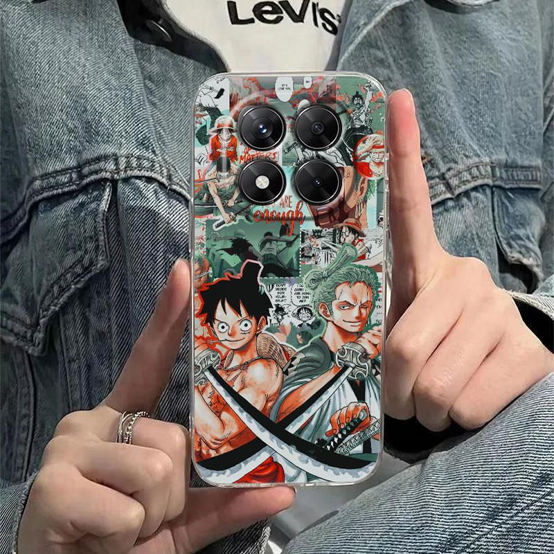 Japanese Anime Ones Zoro Piece Luffy Case For Redmi Note 15 14 13 12 11 10 Pro Plus 5G Cover For Redmi 15C 15 14C 13C Phone Case