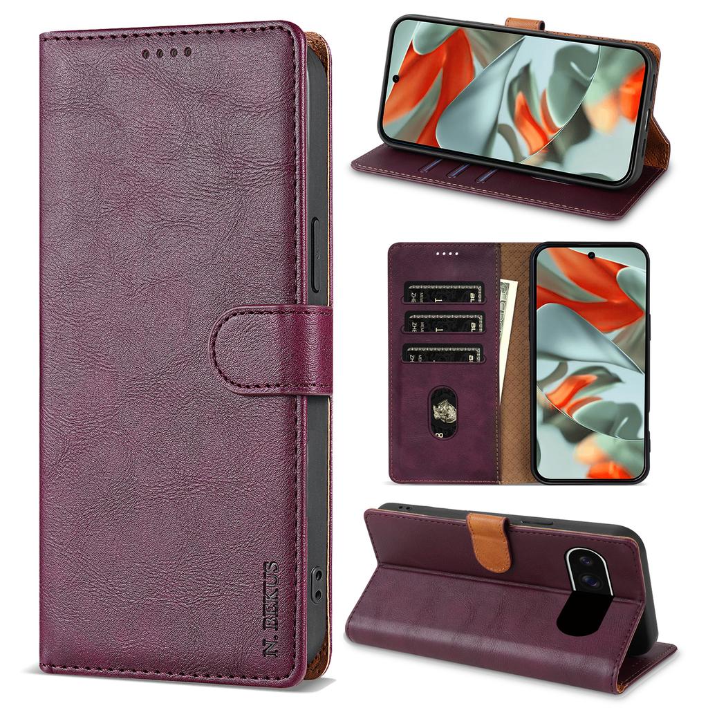 Luxury Leather Wallet Case For Google Pixel 9 10 Pro XL 10Pro 9Pro 8 7 6 Pro 9A 8A 7A 6A Business Magnetic Flip Card Slots Cover
