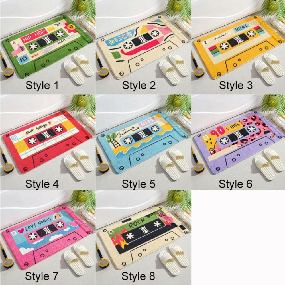 Absorbent Floor Carpet Non-Slip Floor Rugs Plush Imitation Cashmere Floor Mat  Bathroom