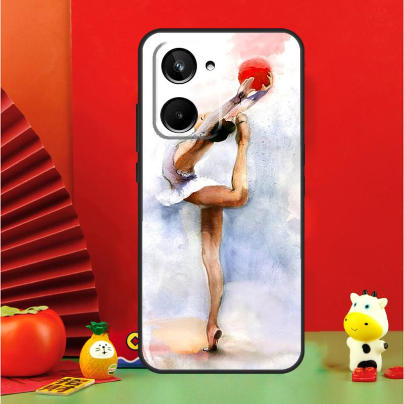 Gymnastics Oil Painting For Realme 15 Pro GT7 GT6 10 11 12 13 14 Pro Plus C65 C67 C63 C61 C55 C51 C53 C35 C75 Case