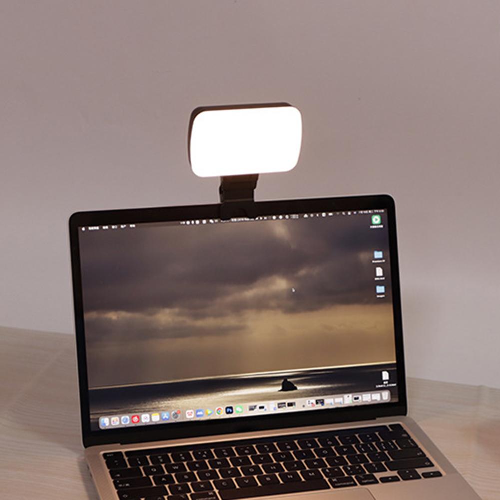 Video Conference Lighting 3000K-6500K LED Streaming Light Computer Camera Light for Live Streaming/Video Recording