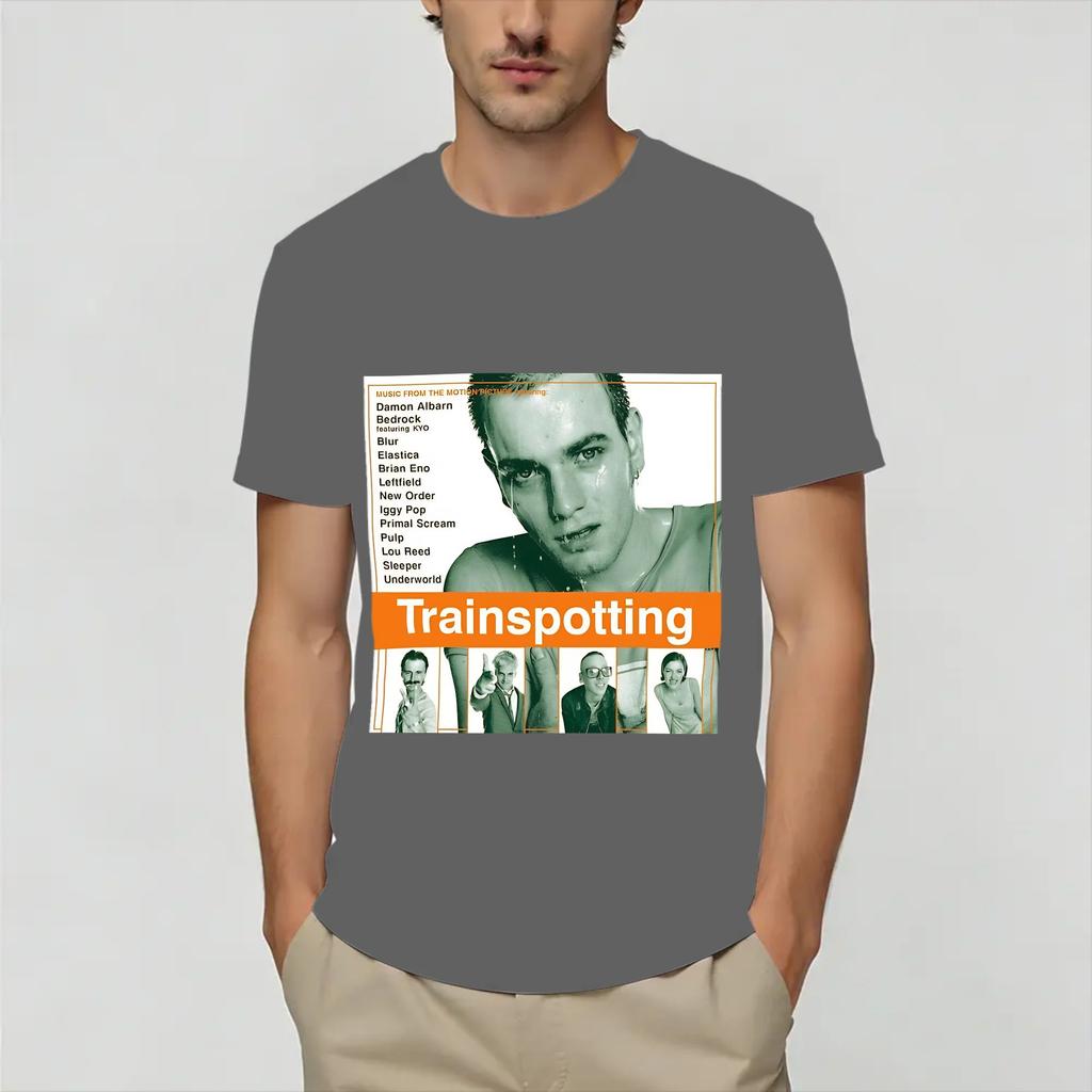 Trainspotting Movie TShirt for Unisex Vintage Cotton Tee Shirt Round Collar Short Sleeve T Shirt Gift Idea Clothing