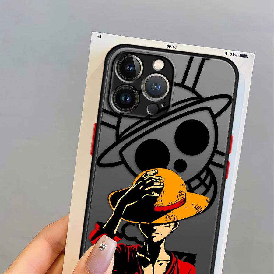 One Piece Zoro Luffy Phone Case for iPhone XR XS X 14 15 Pro Max 6s 11 Pro Max 16 Pro 13 Pro 16e 7 8 SE SE 12 Mini TPU Cover