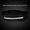 Multifunction Waist Bag Waterproof Outdoor Sports Running Waist Bag Belt   Pockets (black)