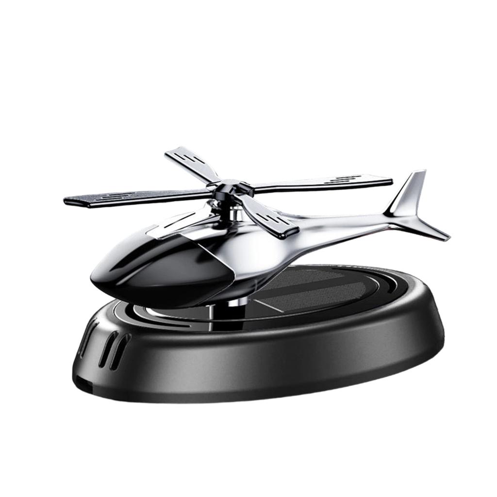 Car Aromatherapy Solar Airplane Car Center Console Perfume Ornaments, Rotating Seat Car Aromatherapy Creative Car Ornaments 10ml