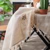 Table Cloth Plain Color Hollow Splicing Small Fresh Dining Table Cloth Restaurant Tablecloth