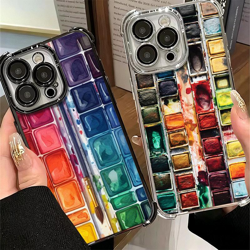 Watercolors Set Paint Palette Soft Phone Case For Xiaomi Poco X7 X8 Pro Max X6 X5 X3 F8 Ultra F7 M8 M7 M5S Redmi 15C 15A 15 14C
