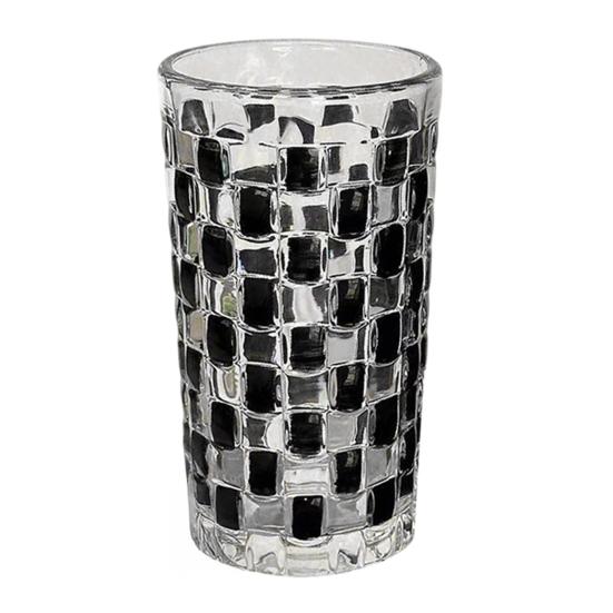 Multicolor Mosaic Glass Water Cup Tea Coffee Stained Glass Design Water Bottle Dining Table Accent Decorative Drinkware
