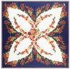 130*130cm Silk Bohemia Butterfly Peony Design Scarves Women Foulard Square Hijab Scarf Ladies Shawl Wrap Muffler Female Hijab