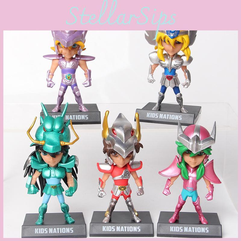 Saint Delightful Seiya Pvc Figurines Collection Of Shiry Hyga Shun And Ikki For Enthusiasts