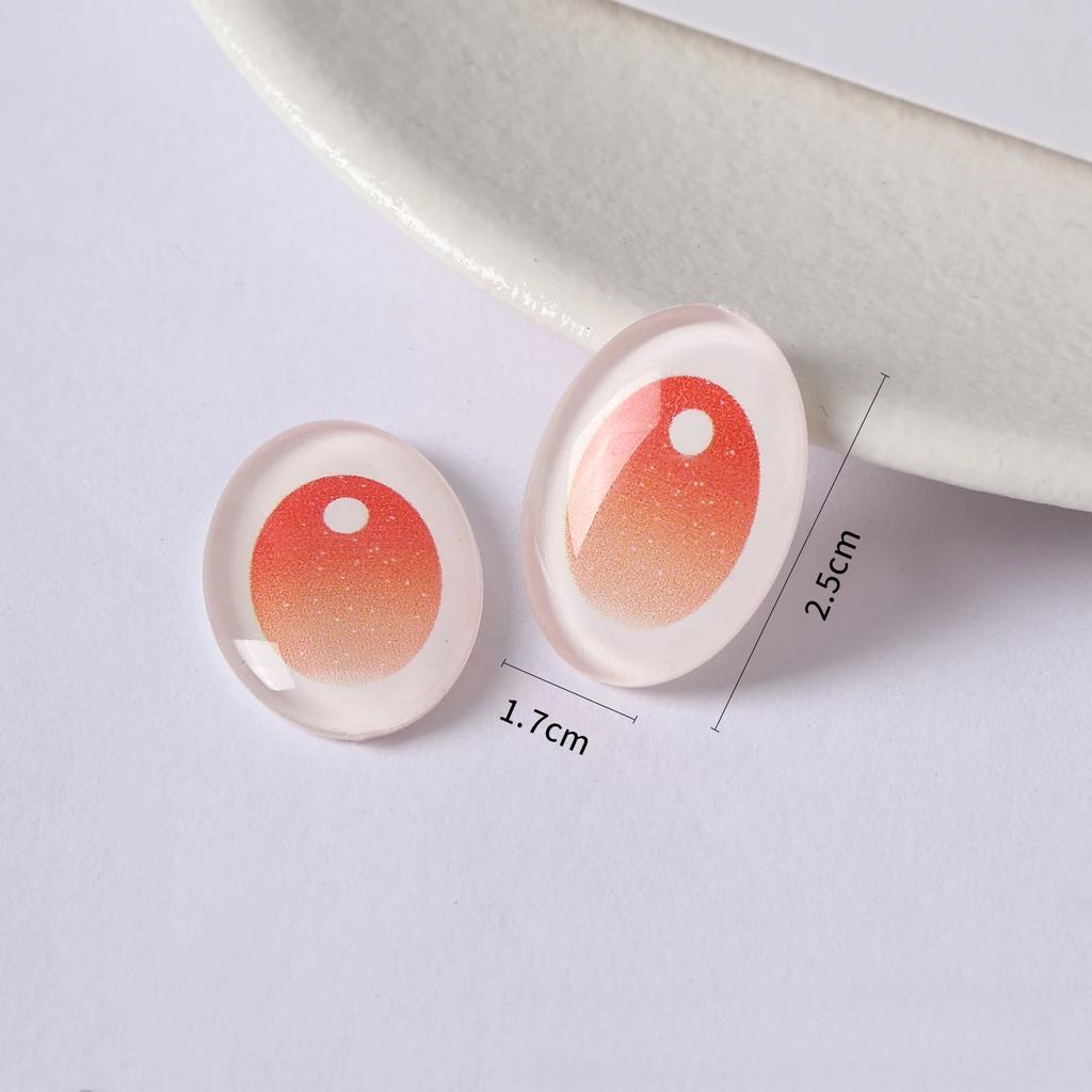 18pcs Labubu Doll Glass Eye Patches Simulation Accessories For DIY Craft Eyes Replacement